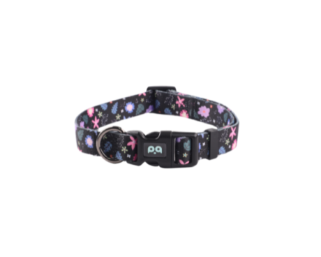 Floral Black Collar AIR - HappyPets Pantry