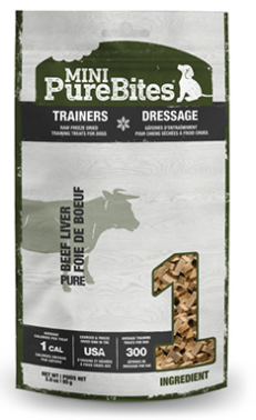 PureBites Dog Mini Trainers Beef Liver 3.0oz/85g