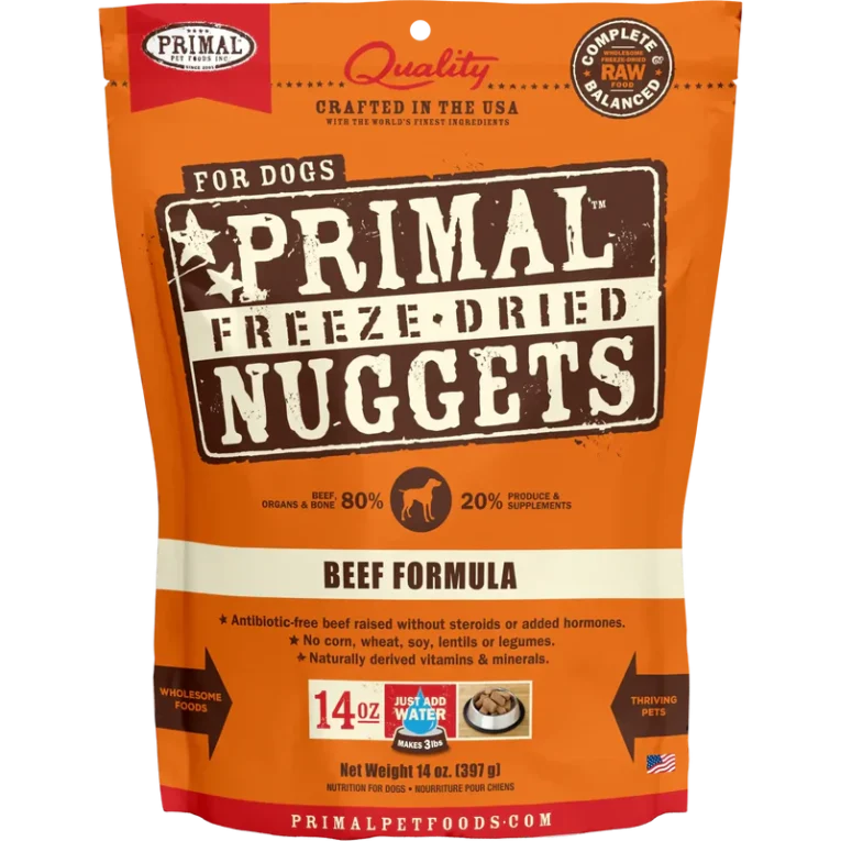 Primal Freeze Dried Beef Nuggets Dog