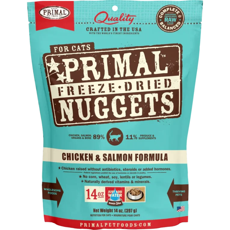 Primal Freeze Dried Chicken And Salmon Nuggets Cat