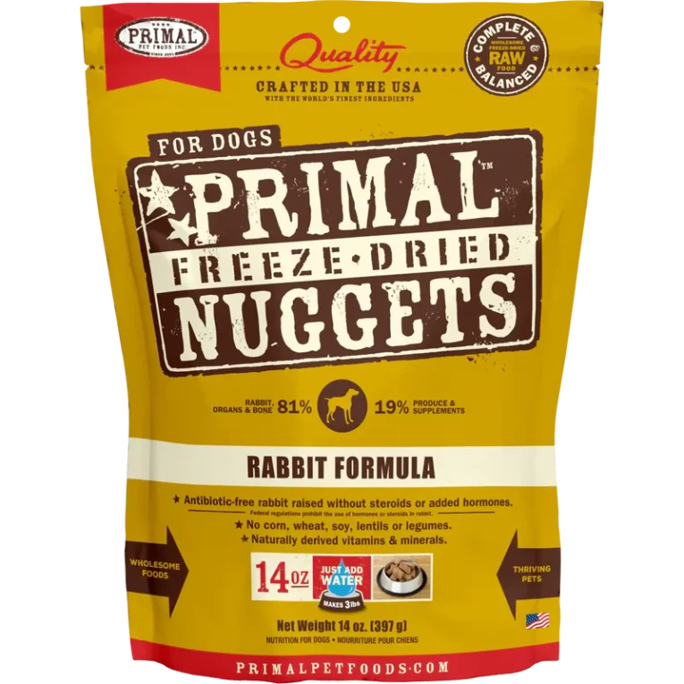 Primal Freeze Dried Rabbit Nuggets Dog