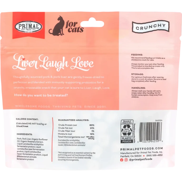 Primal Liver Laugh Love Simply Pork Cat Treats 01