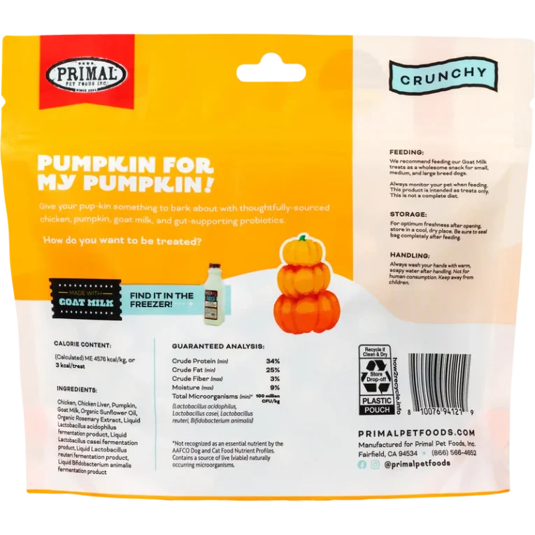 Primal Pumpkin For My Pumpkin Chicken And Pumpkin With Goat Milk Dog 01