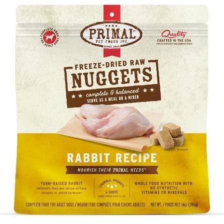 Primal Freeze Dried Rabbit Nuggets Dog Food