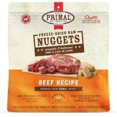 Primal Freeze Dried Beef Nuggets Dog Food