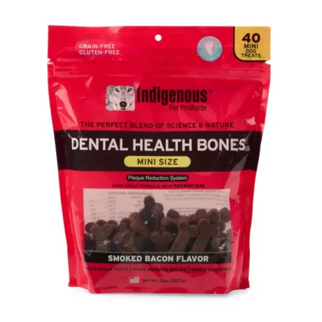 Indigenous Mini Smoked Bacon Dog Dental Treat 13.2oz