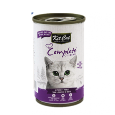 Kit Cat Complete Cuisine Tuna and Chicken in Broth Wet Cat Food 150gm