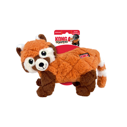 Kong Scampers Red Panda Dog Toy SCP22_ON_PK_1