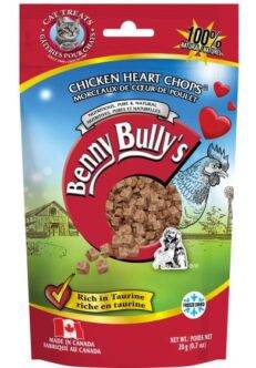 Benny Bullys Chicken Heart Chops Cat 20g