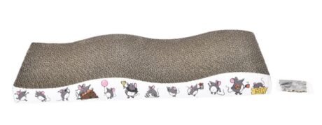 Bud'Z Scratch Box With Bag Of Catnip - Mouse Cat 44x22x4,3 cm 1pc
