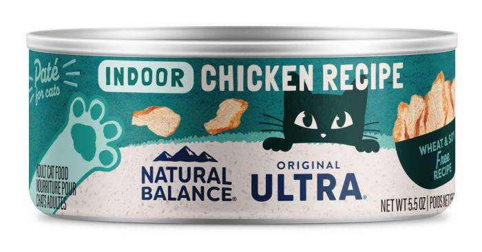Natural Balance Chicken Indoor Cat Wet Food Formula 5.5oz 681-53228211
