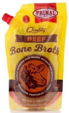 Primal Frozen Beef Bone Broth for Cat & Dog 20oz