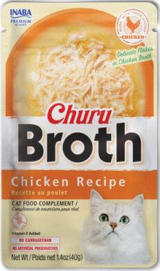 Inaba Churu Chicken Broth Recipe for Cats, 40g
