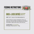 ORIJEN Wet Cat Chunks & Shreds 155g Duck & Liver Entree Feeding Guide Canada