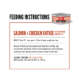 ORIJEN Wet Cat Chunks & Shreds 155g Salmon and Chicken Entree Feeding Guide Canada