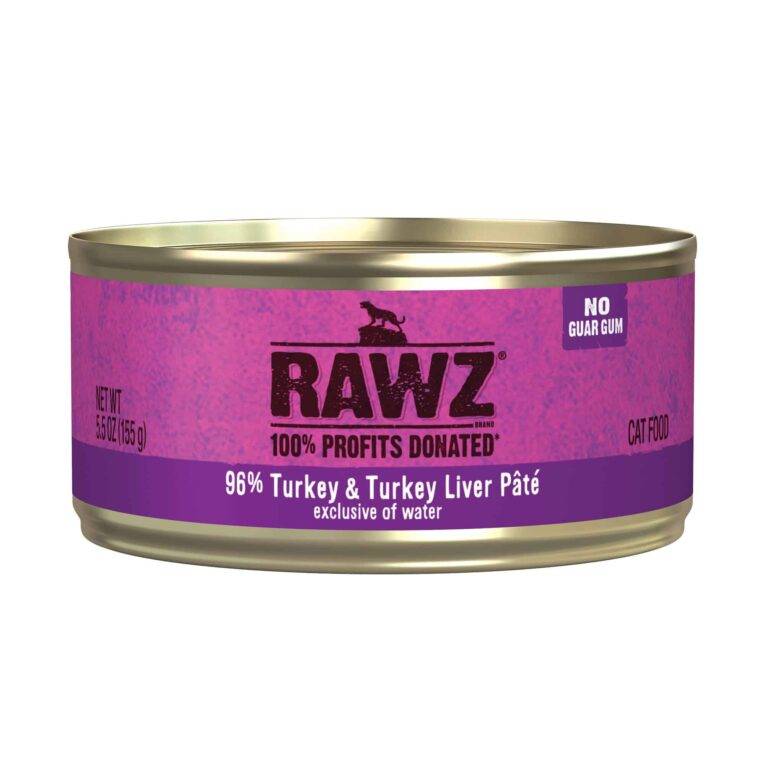 RAWZ 96% Turkey & Turkey Liver Pâté Wet Cat Food 3 oz