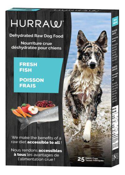 Hurraw Fish Dehydrated Raw Dog Food, 25 Metric Cups