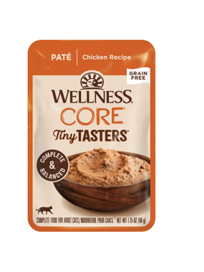Wellness CORE Tiny Tasters Grain Free Paté Chicken Recipe Wet Cat Food 1.75 oz