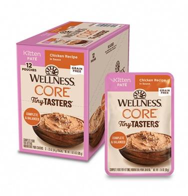 Wellness CORE Tiny Tasters Kitten Pâté Chicken Recipe in Sauce Wet Cat Food 1.75oz