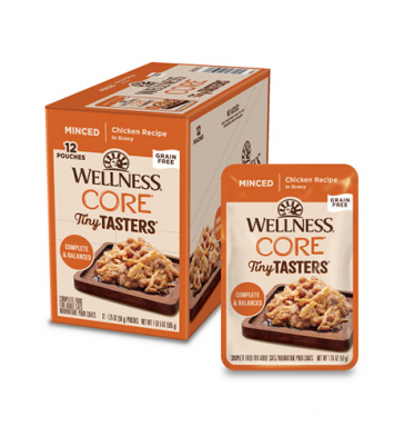 Wellness CORE Tiny Tasters Minced Chicken in Gravy Wet Cat Food 1.75oz