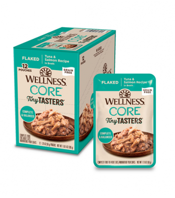 Wellness CORE Tiny Tasters Flaked Tuna & Salmon in Sauce Wet Cat Food 1.75oz