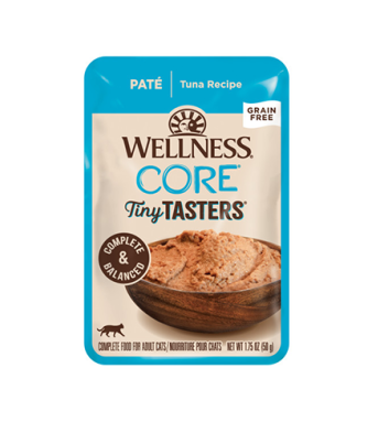 Wellness CORE Tiny Tasters Grain Free Paté Tuna Recipe Wet Cat Food 1.75 oz