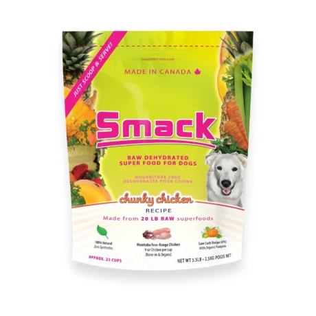 Smack Chunky Chicken Dog Raw Dehydrated Food 250g
