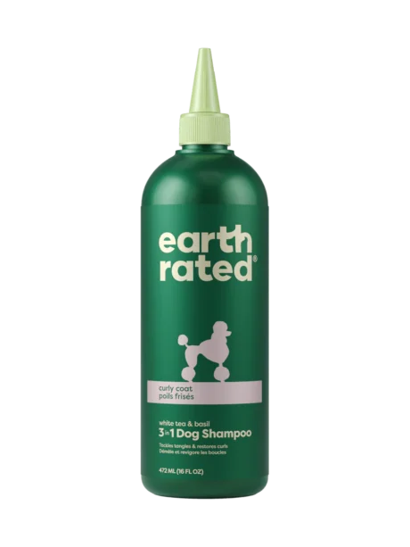 earth rated Curly Coat 3-in-1 Dog Shampoo 16oz