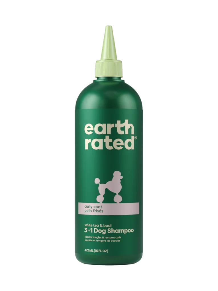 earth rated Curly Coat 3-in-1 Dog Shampoo 16oz