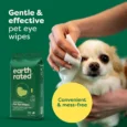 earth rated Fragrance Free Dog Eye Wipes, Eye Cleansing Wipes (60ct)1