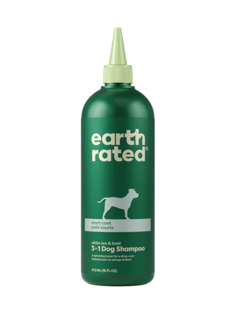 earth rated Short Coat 3-in-1 Dog Shampoo 16oz