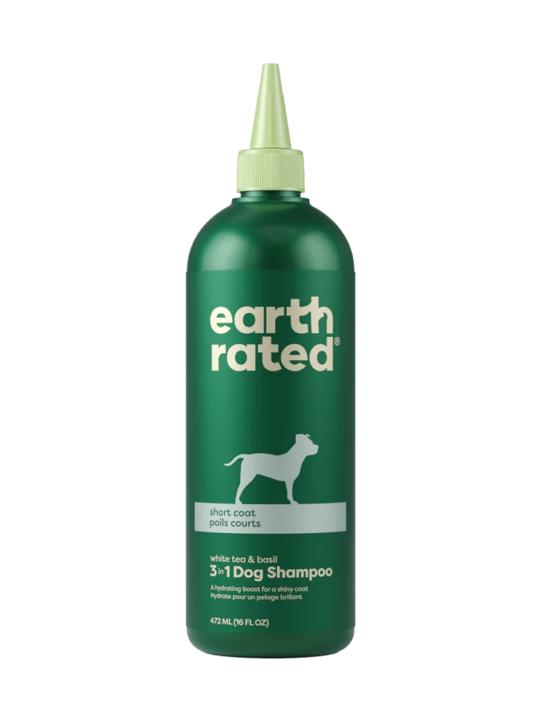 earth rated Short Coat 3-in-1 Dog Shampoo 16oz