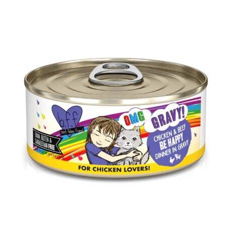 Weruva BFF OMG Chicken & Beef Be Happy Cat Food 5.5 oz