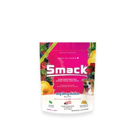 Smack Very Berry Chicken Dog Dehydrated Food 250g