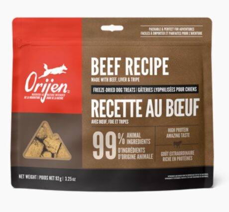 Orijen Beef Recipe Freeze-Dried Dog Treat 3.25oz