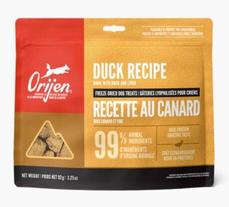 Orijen Duck Freeze-Dried Dog Treats 3.25oz