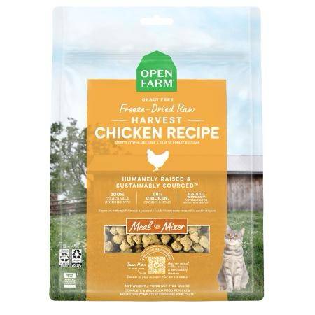 Open Farm Freeze-Dried Harvest Chicken Recipe Cat Food 3.5 oz