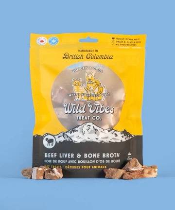 Wild vibe Beef Liver & Bone Broth Treat 80g