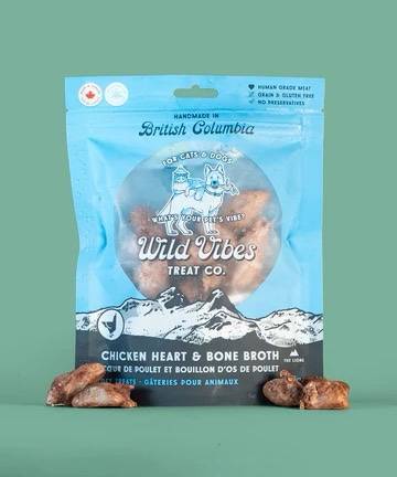 Wild Vibes Chicken Heart & Bone  Broth Treat 68 g