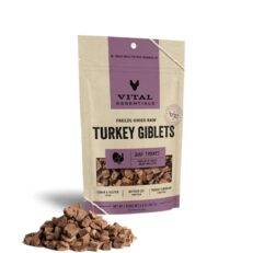 Vital Essentials Turkey Giblets Freeze-Dried Raw Dog Treats, 2-oz