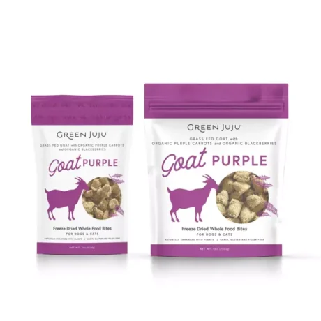 Green Juju Dog/Cat Freeze Dried Whole Food Bites Goat Purple 85g