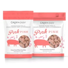 Green Juju Dog/Cat Freeze Dried Whole Food Bites Pork Pink 85g
