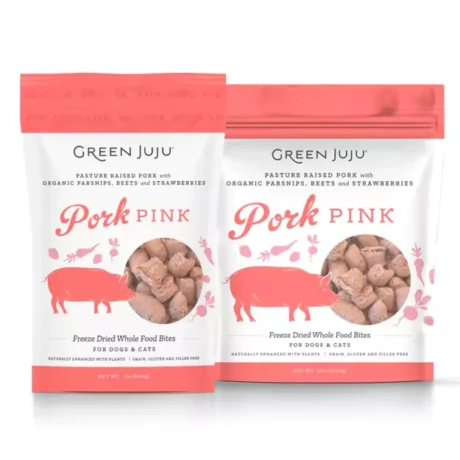 Green Juju Dog/Cat Freeze Dried Whole Food Bites Pork Pink 85g