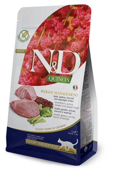 Farmina N&D Quinoa Weight Management Lamb Cat Food 5kg