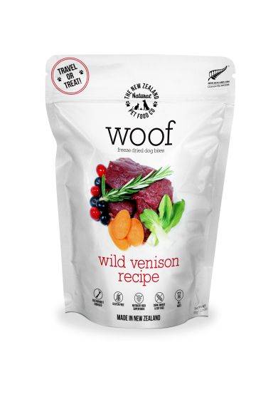 New Zealand Natural Pet Food Woof Venison Freeze-Dried Dog Food