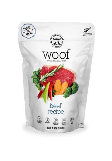 New Zealand Natural Pet Food Woof Beef Freeze-Dried Dog Food
