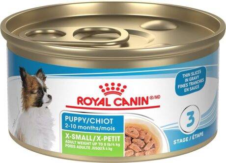 Royal Canin Canine Health Nutrition X-Small Puppy Thin Slices in Gravy Wet Canned Puppy Food, 85-g can