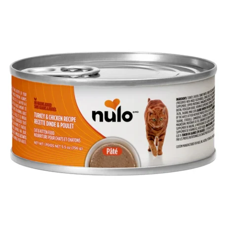 Nulo Grain Free Turkey & Chicken Pate Recipe Cat Wet Food 5.5oz