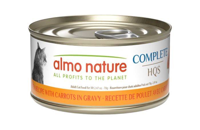 Almo Nature HQS Complete Cat Food - Chicken Recipe With Carrots In Gravy 70g
