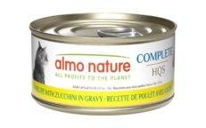 Almo Nature HQS Complete Cat Food - Chicken Recipe With Zucchini In Gravy 70g